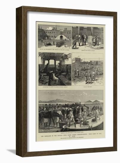 The Rebellion in the Soudan, with Baker Pasha's Reinforcements, from Cairo to Suez by Train-null-Framed Giclee Print