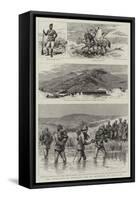 The Rebellion of Dinizulu, Son of Cetewayo, in Zululand-Godefroy Durand-Framed Stretched Canvas