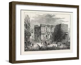 The Rebuilding of St. Paul's Cathedral London-null-Framed Giclee Print