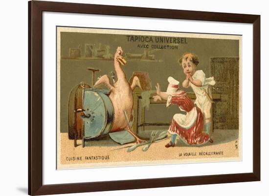 The Recalcitrant Chicken-null-Framed Giclee Print