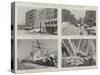 The Recent Blizzard in America, Scenes in New York City and Harbour-null-Stretched Canvas