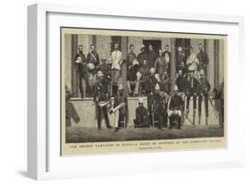 The Recent Campaign in Egypt, a Group of Officers of the Grenadier Guards-null-Framed Giclee Print