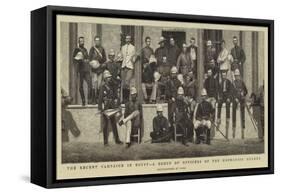 The Recent Campaign in Egypt, a Group of Officers of the Grenadier Guards-null-Framed Stretched Canvas