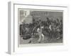 The Recent Crisis in Rio De Janeiro, Mounted Police Clearing the Rua Do Ouvidor-Richard Caton Woodville II-Framed Giclee Print