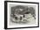 The Recent Deep Snow in Massachusetts, Street in New Bedford-null-Framed Giclee Print