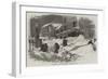 The Recent Deep Snow in Massachusetts, Street in New Bedford-null-Framed Giclee Print