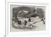 The Recent Deep Snow in Massachusetts, Street in New Bedford-null-Framed Giclee Print