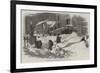 The Recent Deep Snow in Massachusetts, Street in New Bedford-null-Framed Giclee Print