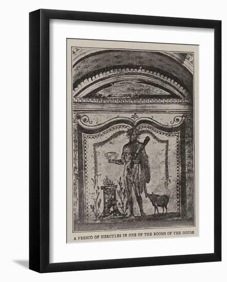 The Recent Discoveries at Pompeii-null-Framed Giclee Print