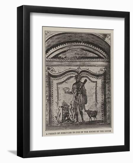 The Recent Discoveries at Pompeii-null-Framed Premium Giclee Print