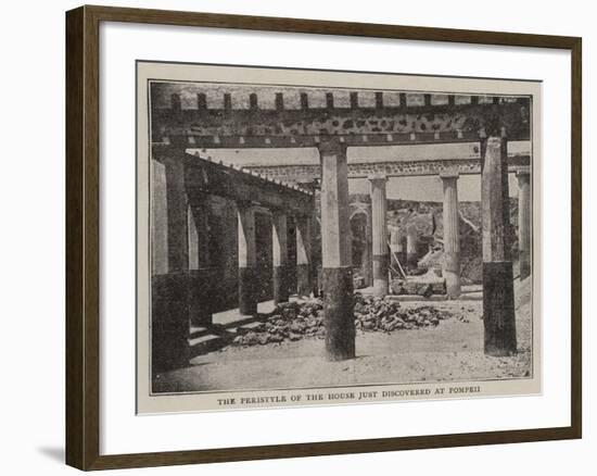 The Recent Discoveries at Pompeii-null-Framed Giclee Print