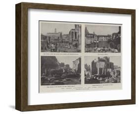 The Recent Discoveries in the Roman Forum-null-Framed Giclee Print