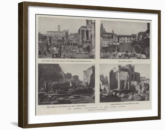 The Recent Discoveries in the Roman Forum-null-Framed Giclee Print