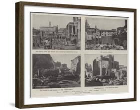 The Recent Discoveries in the Roman Forum-null-Framed Giclee Print