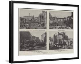 The Recent Discoveries in the Roman Forum-null-Framed Giclee Print