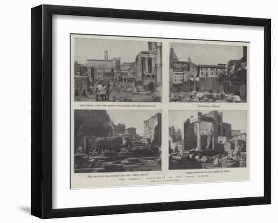 The Recent Discoveries in the Roman Forum-null-Framed Giclee Print