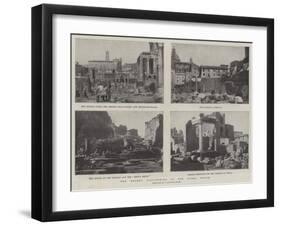 The Recent Discoveries in the Roman Forum-null-Framed Giclee Print