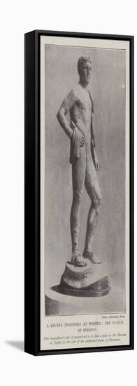 The Recent Discovery at Pompeii, the Statue of Perseus-null-Framed Stretched Canvas