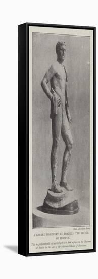 The Recent Discovery at Pompeii, the Statue of Perseus-null-Framed Stretched Canvas