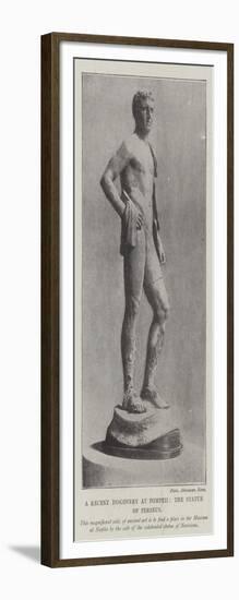 The Recent Discovery at Pompeii, the Statue of Perseus-null-Framed Giclee Print