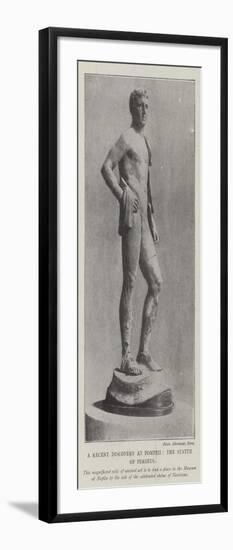 The Recent Discovery at Pompeii, the Statue of Perseus-null-Framed Giclee Print