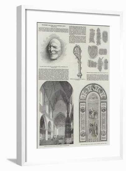 The Recent Discovery in St Stephen's Crypt, Westminster-null-Framed Giclee Print