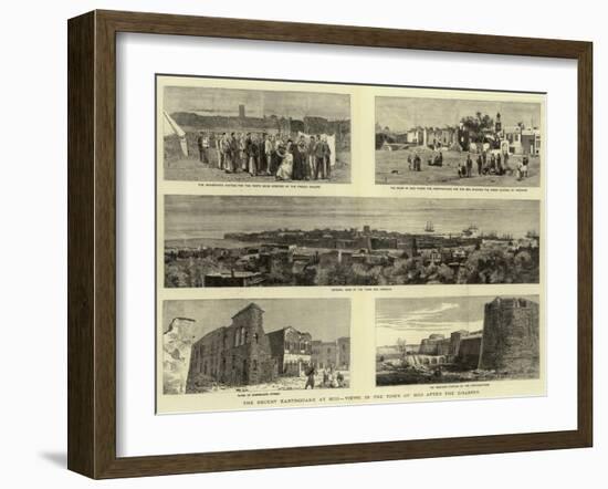 The Recent Earthquake at Scio, Views in the Town of Scio after the Disaster-null-Framed Giclee Print