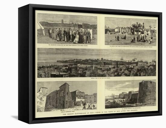 The Recent Earthquake at Scio, Views in the Town of Scio after the Disaster-null-Framed Stretched Canvas