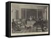 The Recent Elections in Spain, Scrutinising the Ballot Box at the Academy of Jurisprudence-Alphonse Adolphe Bichard-Framed Stretched Canvas