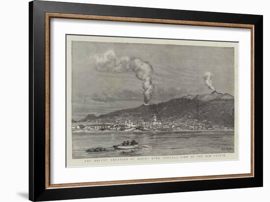 The Recent Eruption of Mount Etna, Sicily, a View of the New Crater-William Lionel Wyllie-Framed Giclee Print