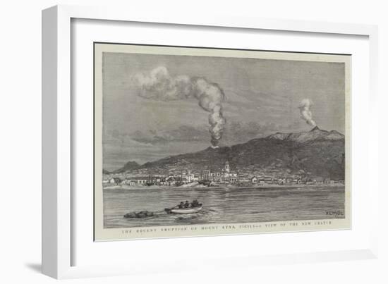 The Recent Eruption of Mount Etna, Sicily, a View of the New Crater-William Lionel Wyllie-Framed Giclee Print