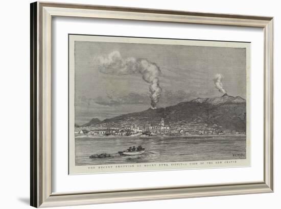 The Recent Eruption of Mount Etna, Sicily, a View of the New Crater-William Lionel Wyllie-Framed Giclee Print