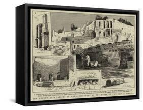 The Recent Excavations in Rome, Discovery of the House of the Vestal Virgins-null-Framed Stretched Canvas