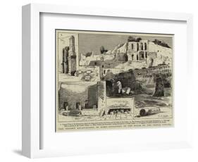 The Recent Excavations in Rome, Discovery of the House of the Vestal Virgins-null-Framed Giclee Print