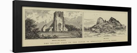 The Recent Fall of the Tower of Hampstead Church, Essex-null-Framed Giclee Print