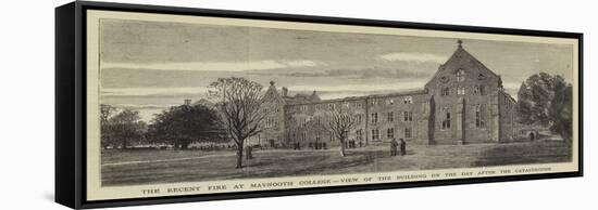 The Recent Fire at Maynooth College, View of the Building on the Day after the Catastrophe-null-Framed Stretched Canvas