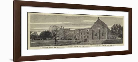 The Recent Fire at Maynooth College, View of the Building on the Day after the Catastrophe-null-Framed Giclee Print