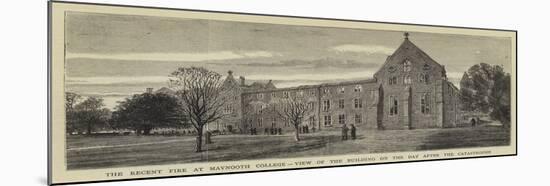 The Recent Fire at Maynooth College, View of the Building on the Day after the Catastrophe-null-Mounted Giclee Print