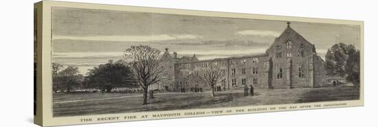 The Recent Fire at Maynooth College, View of the Building on the Day after the Catastrophe-null-Stretched Canvas