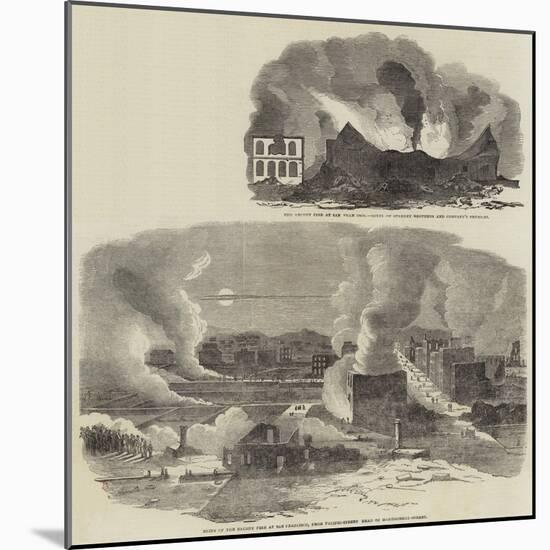 The Recent Fire at San Francisco-null-Mounted Giclee Print