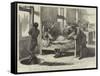 The Recent Fire in Chicago, a Scene in the Firemen's Bedroom-null-Framed Stretched Canvas