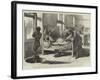 The Recent Fire in Chicago, a Scene in the Firemen's Bedroom-null-Framed Giclee Print