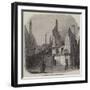 The Recent Fire in Redcross-Street, the Ruins-null-Framed Giclee Print