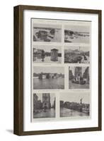 The Recent Floods in Rome-null-Framed Giclee Print