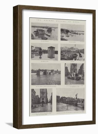 The Recent Floods in Rome-null-Framed Giclee Print