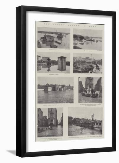 The Recent Floods in Rome-null-Framed Giclee Print