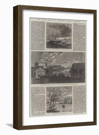 The Recent Floods in Sacramento Valley, California-null-Framed Giclee Print