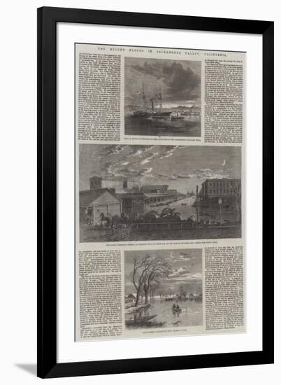 The Recent Floods in Sacramento Valley, California-null-Framed Giclee Print