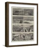 The Recent Floods in the Midlands-null-Framed Giclee Print