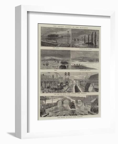 The Recent Floods in the Midlands-null-Framed Giclee Print